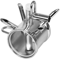 Germania Style Top Unload milking unit for herringbone