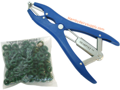 Cstrating calves with rubber rings，Veterinary Equipment animal castration  rubber ring