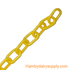 Yellow Plastic Neck Chain - per foot