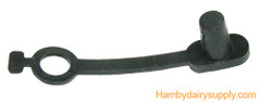 Rubber Wash Plug with strap for NuPulse cow & goat milker