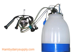 Clear Top Improved Cow Bucket Milker with Grade A plastic bucket