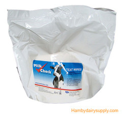 Milk Check Teat Wipes - Refill bag of 700 