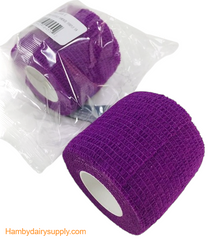 Neon Purple -  Cohesive Flexible Bandage 2 inch x 5 yards stretched