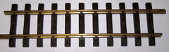 LGB 1 foot straight brass track - G scale - used in very good condition LGB 1 foot straight brass track - G scale - used in very good condition