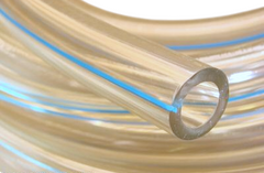 7/16 ID 14M Clear Plastic Milk Hose / Tubing - Transflow  100 foot roll