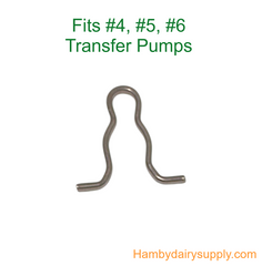 Impeller clip for Thomsen and Kleen-Flo 4, 5, or 6 Transfer Pump