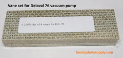 Vane set for Delaval 76 Vacuum Pump - pack of 4