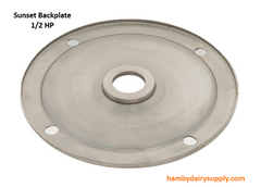 BackPlate for  .5 hp Sunset wash pump