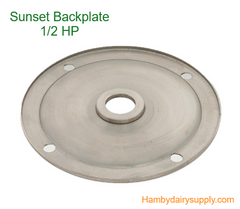 BackPlate for  .5 hp Sunset wash pump