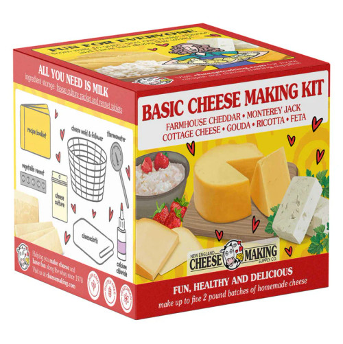 Basic Hard Cheese Making Kit with Wax and Brush Basic Hard Cheese Making Kit with Wax and Brush