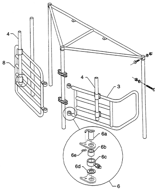 ***Discontinued*** Rear Gate for Surge Diagonal stall