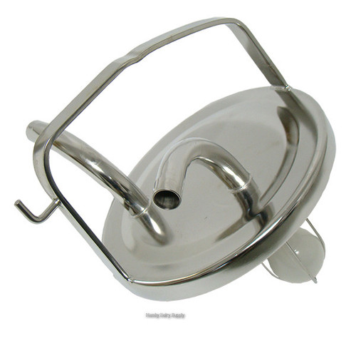 Stainless Steel Fresh Cow Lid with check ball for 3/4 hose