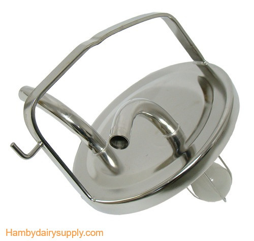 Stainless Steel Fresh Cow Lid with check ball for 3/4 hose