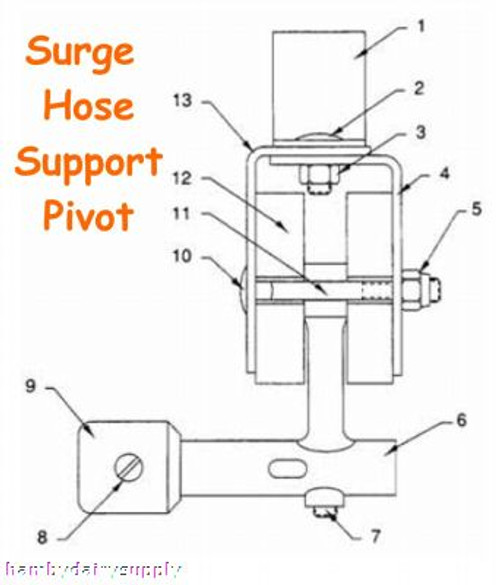 SS BRACKET for SURGE HOSE SUPPORT