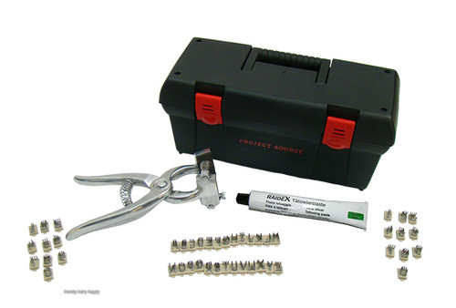 3/8 Ear Release Tattoo Kit A-Z + 0-9 + Green Ink