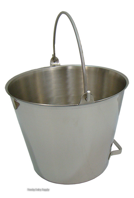 20 Quart Stainless Steel Pail with Pouring Handle - Best Quality 20 Quart Stainless Steel Pail with Pouring Handle - Best Quality