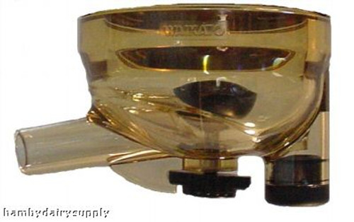 Replacement bowl for Waikato 320 Milking Unit with shutoff