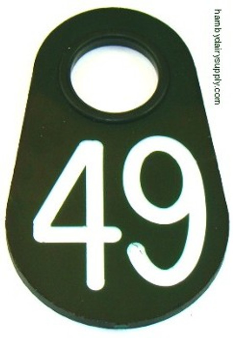 GREEN  NECK TAG - NUMBERED GREEN  NECK TAG - NUMBERED