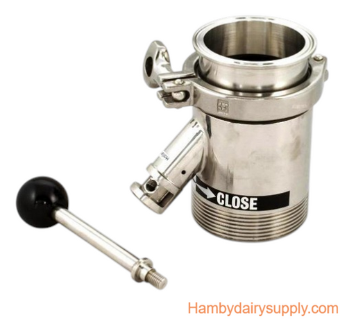 3 inch GEA Surge Minidisc Milk Tank Outlet Valve