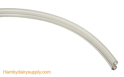 86TV Double Hose 1/4 inch ID ** Twin** Clear Pulsation Tubing per foot
