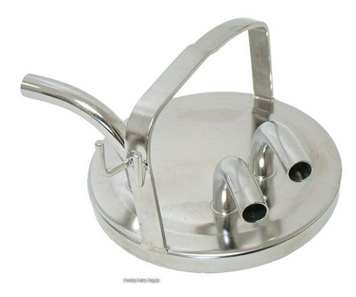 SS 2 goat/sheep Bucket Lid  (3 inlet) Fits Short Handle Buckets SS 2 goat/sheep Bucket Lid  (3 inlet) Fits Short Handle Buckets