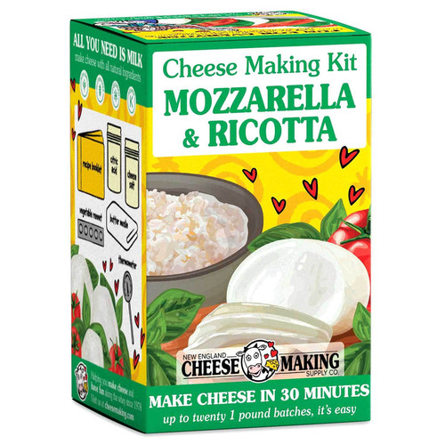 Cheesemaking Kit for 20 lbs of Mozzarella & Ricotta Cheesemaking Kit for 20 lbs of Mozzarella & Ricotta