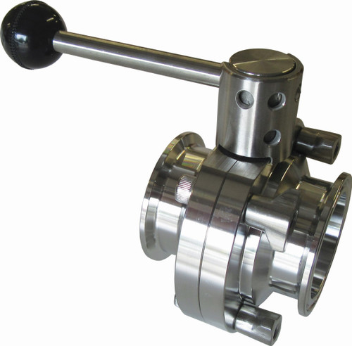 3 inch Butterfly Valve clamp x clamp - 304 stainless steel