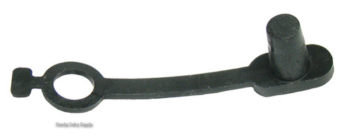 Rubber Wash Plug with strap for NuPulse cow & goat milker