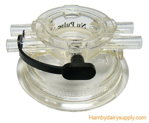 Rubber Wash Plug with strap for NuPulse cow & goat milker