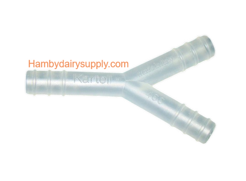 Small pulsation Y for Goat Milking 1/4 x 1/4 x 1/4