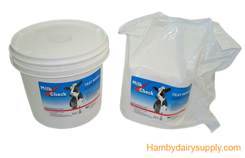 Milk Check Teat Wipes - 1 Pail + 1 Refill bag - Limit 1*