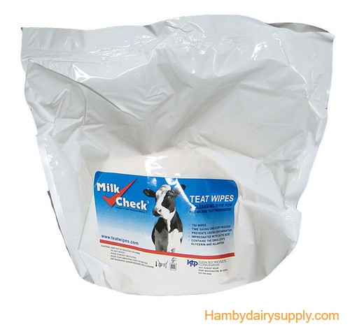 Milk Check Teat Wipes - Refill bag of 700 