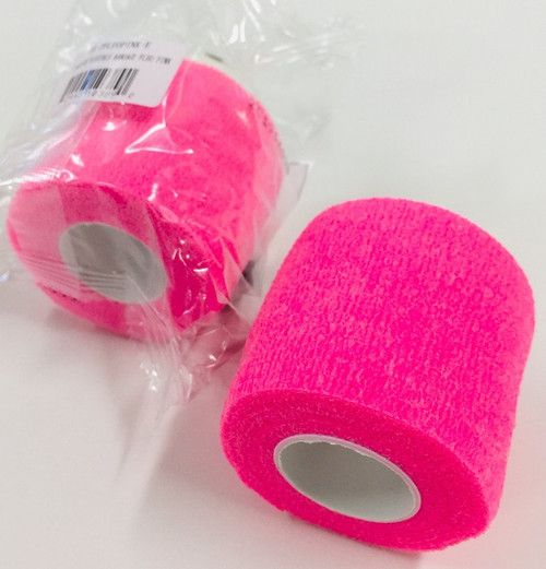 Neon Pink-  Cohesive Flexible Bandage 2 inch x 5 yards stretched Neon Pink-  Cohesive Flexible Bandage 2 inch x 5 yards stretched