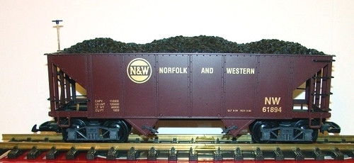 LGB 45760 Grain or Coal Hopper car N&W Norfolk and Western Road