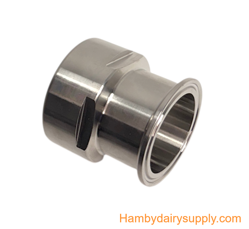 Clamp x Female NPT 2.0 x 2.0 Stainless Steel Adapter - HD for wrench