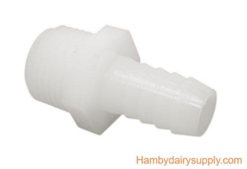 Nylon Hose Adapter Fitting 1/2 barb x 1/2 NPT