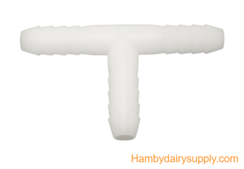 Poly Tee for Quarter Milkers 3/8 x 3/8 x 3/8