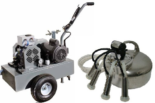 Surge Bucket Milker with 1 hp vacuum pump Surge Bucket Milker with 1 hp vacuum pump