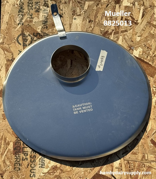 Manhole Cover for Mueller Oval Milk coolers with EXTERNAL Measuring stick