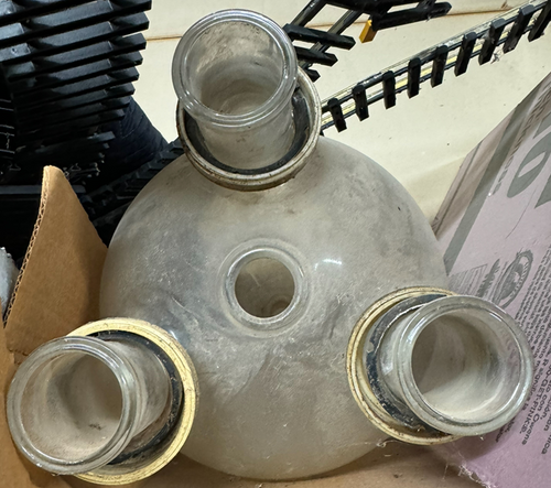 DELAVAL JAR 2x2 milk x 2 inch vacuum x 1.5 probe for High Line System