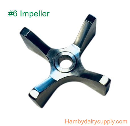 Impeller 4 3/8 for #6 Thomsen & Kleen-Flo Transfer Pump