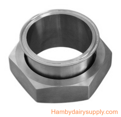 SS Adapter - 3 inch Male Bevel Seat (thread) x clamp 3 inch