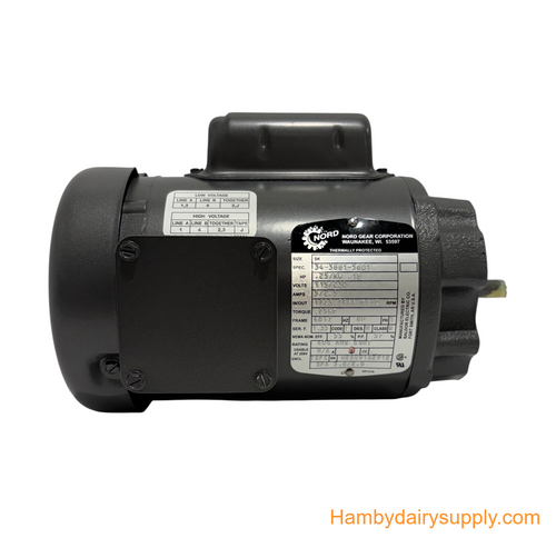 Motor Only for Nord Agitator Drive  Dari-Kool, BouMatic Nord OEM