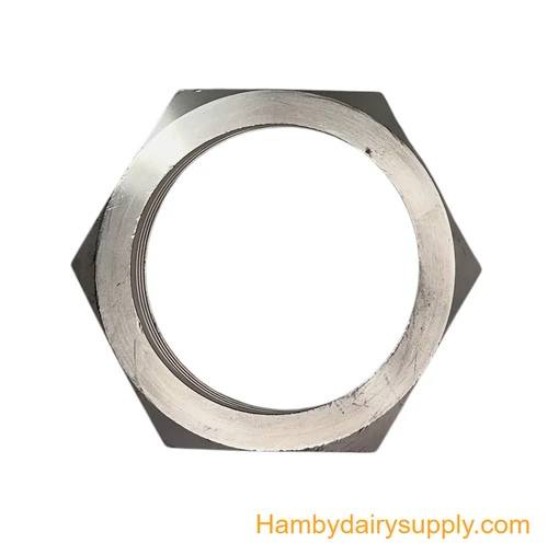 Scratch & Dent Hexnut for 4 inch Milk Tank Valve - Stainless Steel
