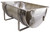 Stainless Wall mount for double or single wash sinks Stainless Wall mount for double or single wash sinks