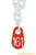Red Plastic Neck Chain - per foot