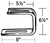 Plastic Coated U Hanger With Extended Leg Plastic Coated U Hanger With Extended Leg