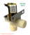 8885 High Volume Water Valve for Bender & GEA Pipeline  Washer includes mounting bracket as shown