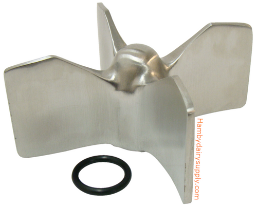 3.75 inch impeller for SP41 Milk Transfer Pump (2 HP) - Hamby Dairy Supply