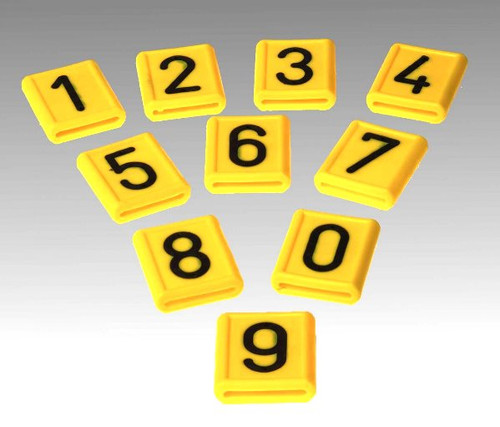 Collar number 0 - 9 (box of 10) - Hamby Dairy Supply